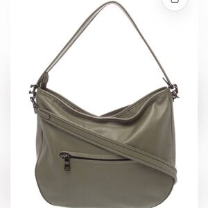 Coach 💜 Tabby Hobo Shoulder/Crossbody handbag Calf Gray Leather with Dustbag